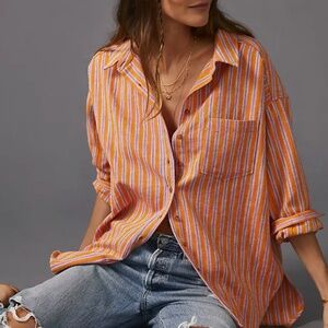 Pilcro Oxford Tunic Buttondown | Anthropologie